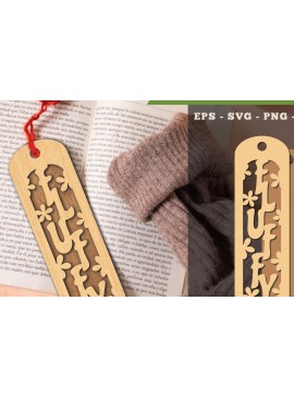 Σετ των 2 Intra απο ξύλο plywood 3mm-4mm πάχος - Χνουδωτό σελιδοδείκτη κοπής με λέιζερ Δίασταση 20x20 cm INTRAFABR-117109105