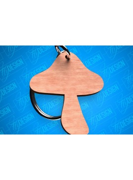Σετ των 3 Intra απο ξύλο plywood 3mm-4mm πάχος - Fly Agaric Keychain Shapes Laser Cut  Δίασταση 4x4 cm INTRAFABR-82326398