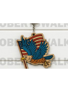 Σετ των 3 Intra απο ξύλο plywood 3mm-4mm πάχος - Μπρελόκ Flying Eagle Cut Laser Δίασταση 4x4 cm INTRAFABR-122398812