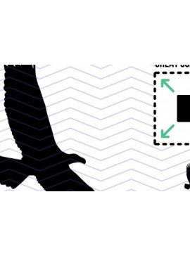 Σετ των 2 Intra απο ξύλο plywood 3mm-4mm πάχος - Flying Eagles  & PNG Δίασταση 20x20 cm INTRAFABR-76548280