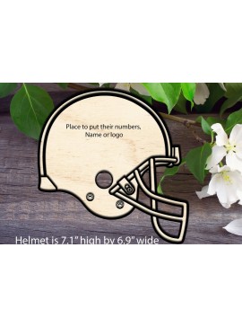 Σετ των 2 Intra απο ξύλο plywood 3mm-4mm πάχος - Ποδοσφαιρικό κράνος Δίασταση 20x20 cm INTRAFABR-33932857