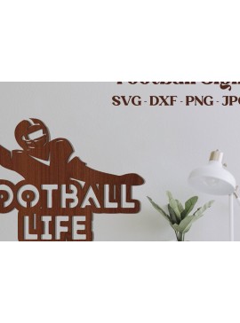 Σετ των 2 Intra απο ξύλο plywood 3mm-4mm πάχος - ποδοσφαίρου. Ξύλινα Διακοσμητικά Δίασταση 30x20 cm INTRAFABR-81407324