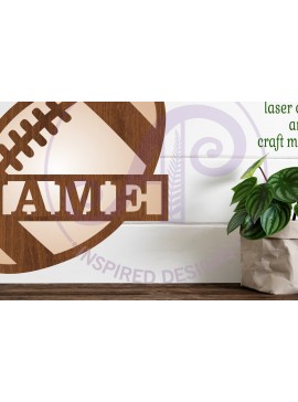 Intra απο ξύλο plywood 3mm-4mm πάχος - Ποδόσφαιρο/Μπάλα ράγκμπι Σήμα ονόματος  Laser Δίασταση 30x20 cm INTRAFABR-88544585