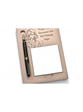 Σετ των 3 Intra απο ξύλο plywood 3mm-4mm πάχος - Ξεχάστε το στολίδι  Holder Note Pad Δίασταση 3x3 cm INTRAFABR-122202984