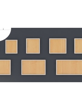 Σετ των 2 Intra απο ξύλο plywood 3mm-4mm πάχος - Αρχεία αποκοπής λέιζερ  καρέ, καρέ φωτογραφιών 38 Δίασταση 127x127 cm INTRAFABR-33969790
