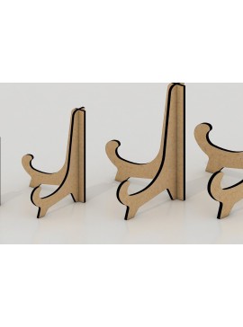 Σετ των 2 Intra απο ξύλο plywood 3mm-4mm πάχος - Πρότυπα εμφάνισης εικόνας βάσης πλαισίου 028 Δίασταση 20x20 cm INTRAFABR-34326887