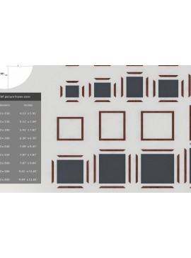 Σετ των 2 Intra απο ξύλο plywood 3mm-4mm πάχος - Κορνίζες Laser  Cut Files - Photo Frame Δίασταση 20x25 cm INTRAFABR-34348026
