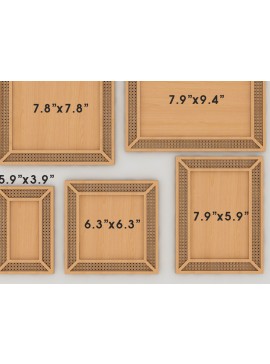 Σετ των 2 Intra απο ξύλο plywood 3mm-4mm πάχος - Πακέτα  Cane Sign Backer Bundle 239 Δίασταση 30x20 cm INTRAFABR-53997066