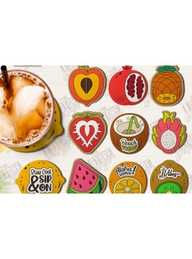 Intra απο ξύλο plywood 3mm-4mm πάχος - Πακέτο κοπής λέιζερ σουβέρ φρούτων | CNC Δίασταση 30x20 cm INTRAFABR-123354915