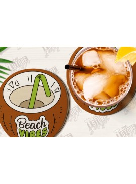 Σετ των 2 Intra απο ξύλο plywood 3mm-4mm πάχος - Σουβέρ φρούτων | Ποτά σουβέρ Δίασταση 30x20 cm INTRAFABR-123354803