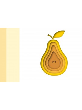 Intra απο ξύλο plywood 3mm-4mm πάχος - Fruit Cut Files, Pear  Δίασταση 30x20 cm INTRAFABR-35091784