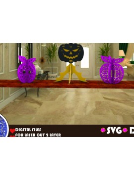 Σετ των 2 Intra απο ξύλο plywood 3mm-4mm πάχος - Φρούτα και Απόκριες Δίασταση 15x15 cm INTRAFABR-34802099