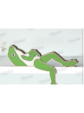 Σετ των 2 Intra απο ξύλο plywood 3mm-4mm πάχος - Αστεία  σε ράφι ζώων Δίασταση 30x20 cm INTRAFABR-122963806