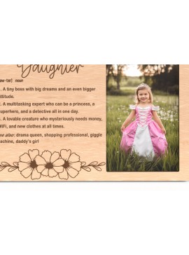 Σετ των 2 Intra απο ξύλο plywood 3mm-4mm πάχος - Αστεία κορνίζα ορισμού κόρης Δίασταση 20x25 cm INTRAFABR-117340407