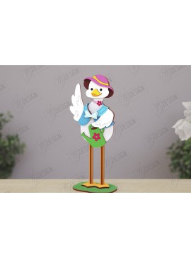 Intra απο ξύλο plywood 3mm-4mm πάχος - Αστείοι χαρακτήρες φάρμας Απο | CNC Δίασταση 30x20 cm INTRAFABR-121437117