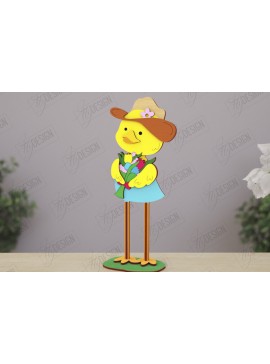 Σετ των 2 Intra απο ξύλο plywood 3mm-4mm πάχος - Αστεία  χαρακτήρων αγροικίας| CNC Δίασταση 30x20 cm INTRAFABR-121899802