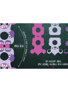 Σετ των 2 Intra απο ξύλο plywood 3mm-4mm πάχος - Αστείο πρότυπο θήκης για γλειφιτζούρι τέρας Δίασταση 30x20 cm INTRAFABR-25091331