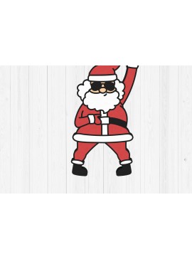 Σετ των 3 Intra απο ξύλο plywood 3mm-4mm πάχος - Αστείο χιπ χοπ στολίδι Santa Δίασταση 6x6 cm INTRAFABR-109548111