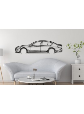 Σετ των 2 Intra απο ξύλο plywood 3mm-4mm πάχος -  κοπής με λέιζερ G30 Car Silhouette Δίασταση 20x20 cm INTRAFABR-109662057