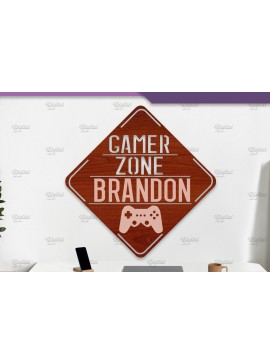 Σετ των 2 Intra απο ξύλο plywood 3mm-4mm πάχος -  Sign Gamer. Μονόγραμμα σημάδια  Δίασταση 30x20 cm INTRAFABR-84293637
