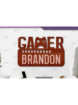 Intra απο ξύλο plywood 3mm-4mm πάχος -  Sign Gamer. Μονόγραμμα σημάδια  Δίασταση 30x20 cm INTRAFABR-84293330
