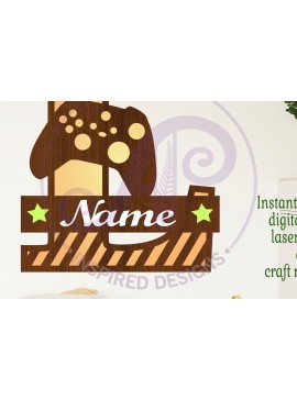 Intra απο ξύλο plywood 3mm-4mm πάχος - Gamer X κεφαλαίο μονόγραμμα Γράμμα L  Δίασταση 30x20 cm INTRAFABR-108988748