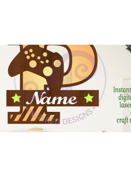 Σετ των 2 Intra απο ξύλο plywood 3mm-4mm πάχος - Gamer X κεφαλαίο μονόγραμμα Γράμμα P  Δίασταση 30x20 cm INTRAFABR-108988577