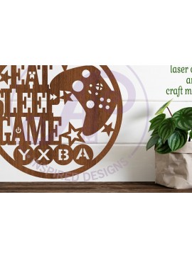 Intra απο ξύλο plywood 3mm-4mm πάχος -  αποκοπής λέιζερ Gamer X Sign  Δίασταση 30x20 cm INTRAFABR-98871696