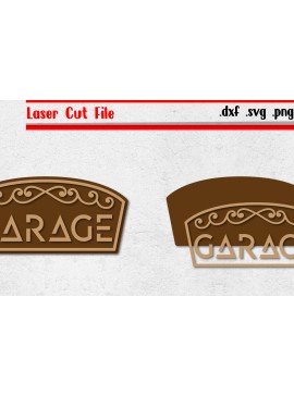 Intra απο ξύλο plywood 3mm-4mm πάχος - Garage Sign 5 - Vintage Sign Cut Laser Δίασταση 30x20 cm INTRAFABR-118467923