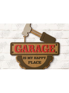 Σετ των 2 Intra απο ξύλο plywood 3mm-4mm πάχος - Πινακίδα γκαράζ | Μηχανική επιτοίχια πινακίδα|Σπηλιά ανθρώπου Δίασταση 30x20 cm INTRAFABR-118895373