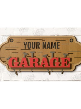 Σετ των 2 Intra απο ξύλο plywood 3mm-4mm πάχος - Πινακίδα γκαράζ|Μηχανική επιτοίχια πινακίδα |Man Cave Δίασταση 30x20 cm INTRAFABR-119067356