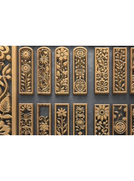 Intra απο ξύλο plywood 3mm-4mm πάχος - Πακέτο πάνελ λέιζερ Garden Bloom Δίασταση 3200x7200 cm INTRAFABR-124641705