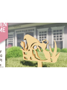 Intra απο ξύλο plywood 3mm-4mm πάχος - Garden Gnome. Πασσάλων Κήπου  Δίασταση 30x20 cm INTRAFABR-94152866