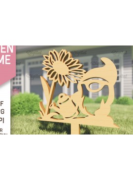 Σετ των 2 Intra απο ξύλο plywood 3mm-4mm πάχος - Garden Gnome. Πασσάλων Κήπου  Δίασταση 30x20 cm INTRAFABR-94152902