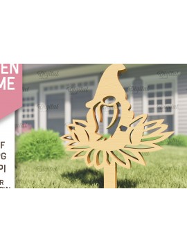 Σετ των 2 Intra απο ξύλο plywood 3mm-4mm πάχος - Garden Gnome. Πασσάλων Κήπου  Δίασταση 30x20 cm INTRAFABR-94093127