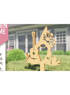 Σετ των 2 Intra απο ξύλο plywood 3mm-4mm πάχος - Garden Gnome. Πασσάλων Κήπου  Δίασταση 30x20 cm INTRAFABR-94152379