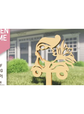 Intra απο ξύλο plywood 3mm-4mm πάχος - Garden Gnome. Πασσάλων Κήπου  Δίασταση 30x20 cm INTRAFABR-94092603