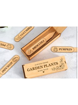 Σετ των 2 Intra απο ξύλο plywood 3mm-4mm πάχος - Πασσάλους κήπου με Box Laser Cut Δίασταση 30x20 cm INTRAFABR-121902069