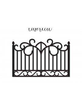 Intra απο ξύλο plywood 3mm-4mm πάχος - Gate LaserCut -  LaserCut Δίασταση 30x20 cm INTRAFABR-118041492