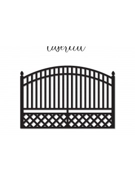 Σετ των 2 Intra απο ξύλο plywood 3mm-4mm πάχος - Gate LaserCut -  LaserCut Δίασταση 30x20 cm INTRAFABR-118041406