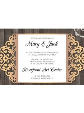 Σετ των 3 Intra απο ξύλο plywood 3mm-4mm πάχος -  κοπής  Προσκλητηρίου Γάμου Gate Δίασταση 7x5 cm INTRAFABR-32157727