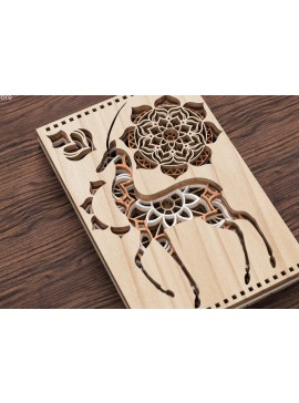 Σετ των 2 Intra απο ξύλο plywood 3mm-4mm πάχος - Γαζέλα Πολυστρωματική Μάνταλα Δίασταση 30x30 cm INTRAFABR-14915603