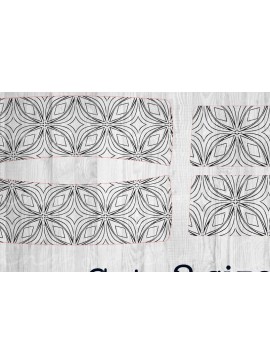 Intra απο ξύλο plywood 3mm-4mm πάχος - Geo Diamond Hair Clip Topper Δίασταση 30x20 cm INTRAFABR-80093934