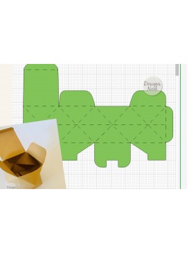 Σετ των 3 Intra απο ξύλο plywood 3mm-4mm πάχος - Αρχεία PDF προτύπου γεωμετρικού πλαισίου  DXF Δίασταση 5x2 cm INTRAFABR-25864282