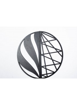 Σετ των 3 Intra απο ξύλο plywood 3mm-4mm πάχος - Γεωμετρικός κύκλος τοίχου τέχνης Δίασταση 6x6 cm INTRAFABR-69786366