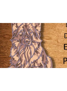 Intra απο ξύλο plywood 3mm-4mm πάχος - German Shepherd Multilayer /Vector Δίασταση 30x20 cm INTRAFABR-84084247