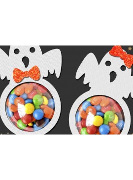 Σετ των 2 Intra απο ξύλο plywood 3mm-4mm πάχος - Ghost Candy Holder Δίασταση 30x20 cm INTRAFABR-102288937