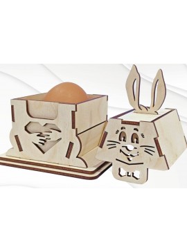 Intra απο ξύλο plywood 3mm-4mm πάχος - Κουτιά δώρου κουνελάκι, θήκη για πασχαλινά αυγά Δίασταση 114x86 cm INTRAFABR-116390266