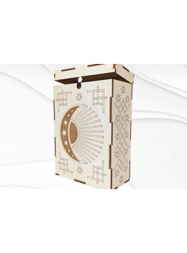 Intra απο ξύλο plywood 3mm-4mm πάχος - Κουτί δώρου για κάρτες Ταρώ Δίασταση 166x116 cm INTRAFABR-120104265