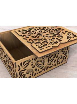 Σετ των 3 Intra απο ξύλο plywood 3mm-4mm πάχος - Δέσμη κουτιών δώρου Δίασταση 5x6 cm INTRAFABR-105806605